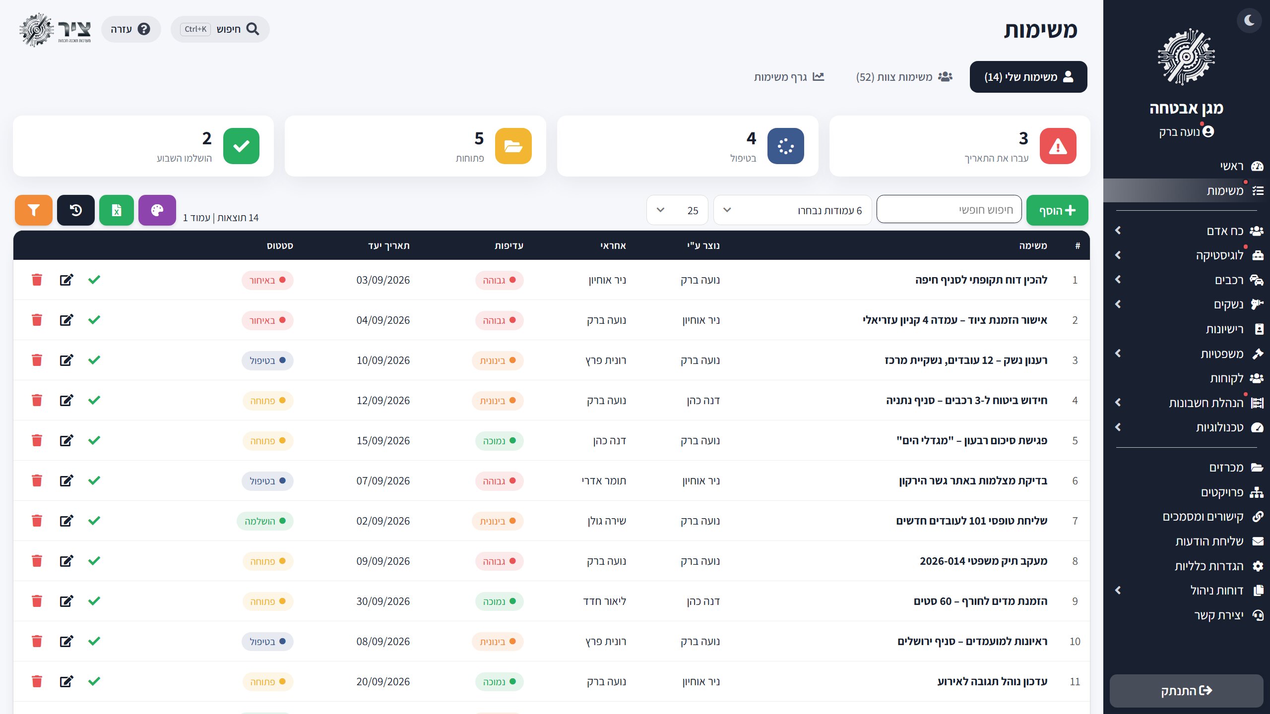 Tasks Screenshot